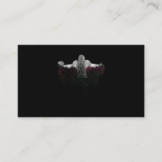 Colorful American Football Player Visitekaartje (Voorkant)