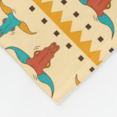 Colorful American Southwest-thematroon Fleece Deken (Hoek)