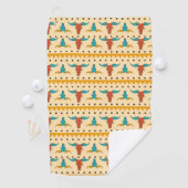 Colorful American Southwest-thematroon Golfhanddoek (Insitu)