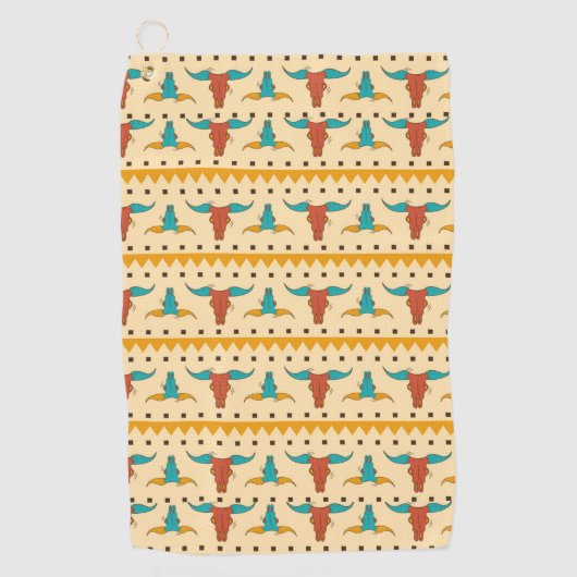 Colorful American Southwest-thematroon Golfhanddoek (Voorkant)