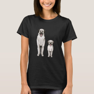 Colorful Anatolian Shepherds Dog Realistic Animal T-shirt