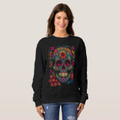 Colorful and Beautiful Sugar Skull Trui (Voorkant volledig)