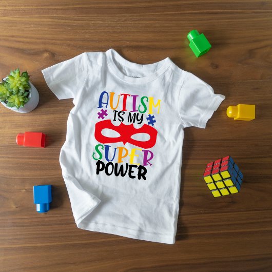 Colorful and Cute Autism is mijn superkracht T-shirt