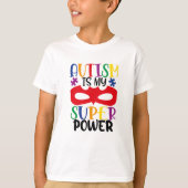 Colorful and Cute Autism is mijn superkracht T-shirt (Voorkant)