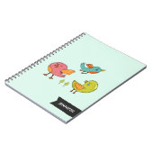 Colorful and Cute Whimsical Birds Trio Notitieboek (Linkerzijde)