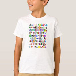 Colorful and Fun Depiction of Pi T-shirt