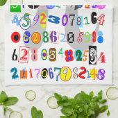 Colorful and Fun Depiction of Pi Theedoek (Gevouwen)