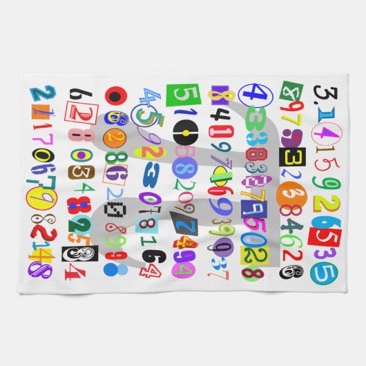 Colorful and Fun Depiction of Pi Theedoek (Horizontaal)