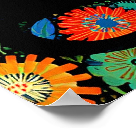 Colorful and Fun, Two Cats, Poster (Hoek)