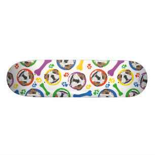 Colorful and playful English Bulldog Persoonlijk Skateboard