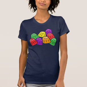 Colorful and Sweet modern Gumdrops Snoep Grafisch T-shirt