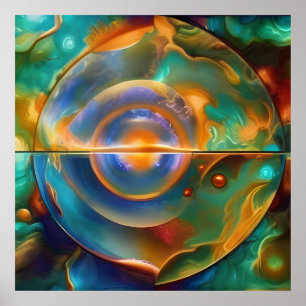 Colorful Anders Abstract Poster