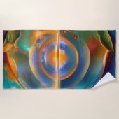 Colorful Anders Abstract Strandlaken (Voorkant)