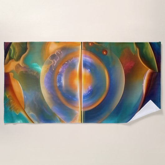 Colorful Anders Abstract Strandlaken (Voorkant)