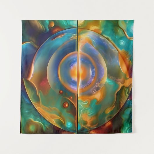 Colorful Anders Abstract Wandkleed (Voorkant (horizontaal))