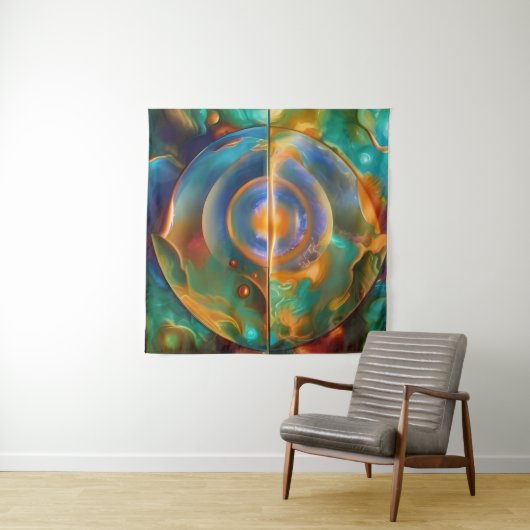 Colorful Anders Abstract Wandkleed (In Situ (horizontaal))