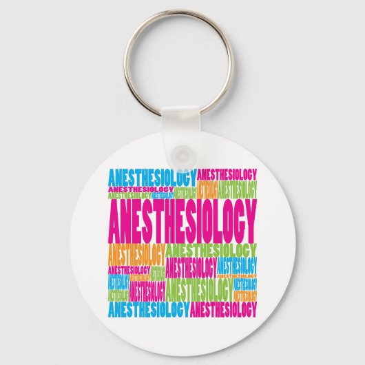 Colorful Anesthesiology Sleutelhanger (Voorkant)