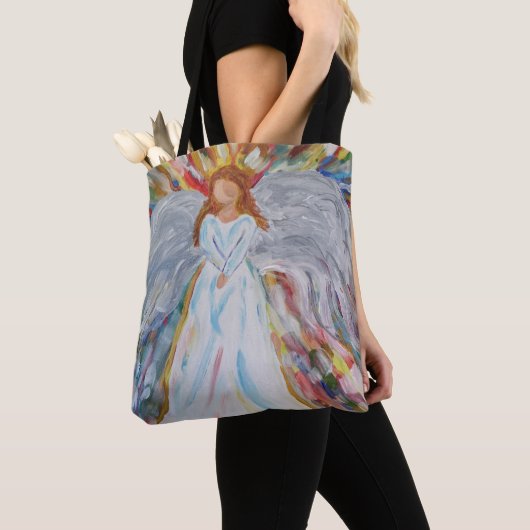 Colorful Angel Canvas tas (Dichtbij)