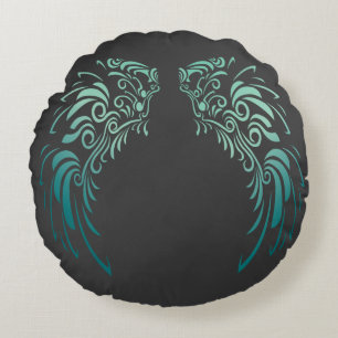 Colorful Angel Feathers Rond Kussen