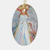 Colorful Angel Keramisch Ornament (Links)
