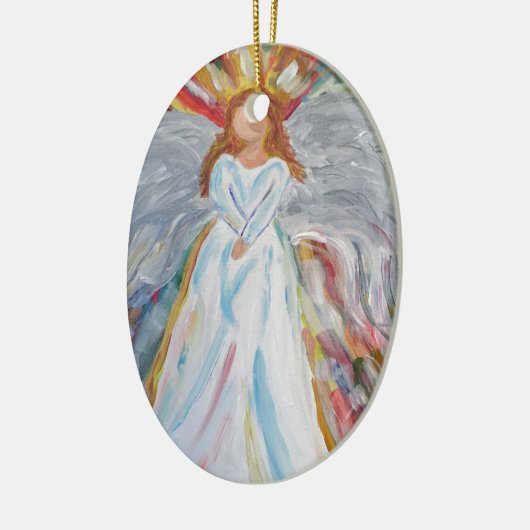 Colorful Angel Keramisch Ornament (Links)