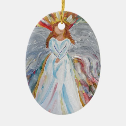 Colorful Angel Keramisch Ornament (Voorkant)