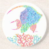 Colorful Angelfish Sandstone Onderzetter (Voorkant)