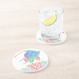 Colorful Angelfish Sandstone Onderzetter