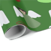 Colorful Angels Pattern Kerstmis Cadeaupapier (Rol Hoek)