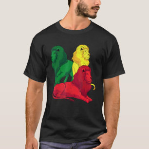 Colorful Animal King Zoo Animal Africa Safari Lion T-shirt
