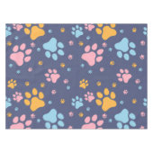 Colorful Animal Paw Prints Pattern Tafelkleed (Voorkant (Horizontaal))