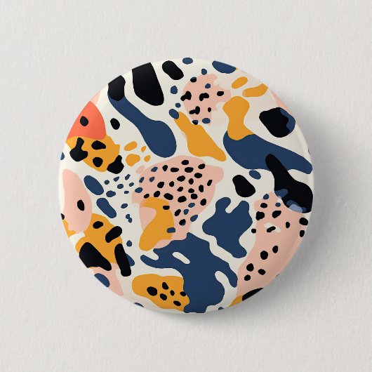 Colorful Animal Print 03 Ronde Button 5,7 Cm (Voorkant)