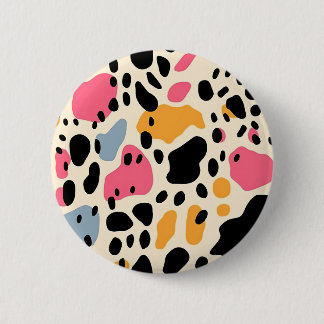 Colorful Animal Print 07 Ronde Button 5,7 Cm