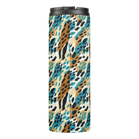 Colorful Animal Print 09 Thermosbeker (Achterkant)