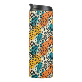 Colorful Animal Print 11 Thermosbeker (Geroteerd rechts)