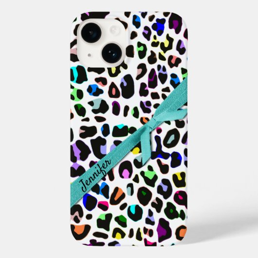 Colorful Animal Print Aangepast Case-Mate iPhone Case (Achterkant)