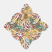 Colorful Animal Print Patroon Bedankdoosjes (Uitgevouwen)