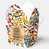 Colorful Animal Print Patroon Bedankdoosjes (Geopend)