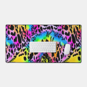 Colorful Animal Print Patroon Bureaumat (Keyboard & Muis)