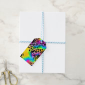 Colorful Animal Print Patroon Cadeaulabel (Met Touw)