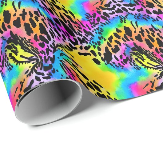 Colorful Animal Print Patroon Cadeaupapier (Rol Hoek)
