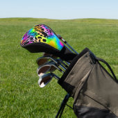 Colorful Animal Print Patroon Golfheadcover (Insitu)