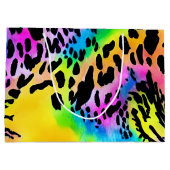 Colorful Animal Print Patroon Groot Cadeauzakje (Achterkant)