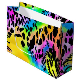 Colorful Animal Print Patroon Groot Cadeauzakje