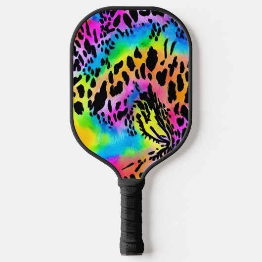 Colorful Animal Print Patroon Pickleball Paddle (Voorkant)