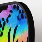 Colorful Animal Print Patroon Pickleball Paddle (Links Detail)