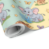 Colorful animal-themed wrapping paper cadeaupapier (Rol Hoek)