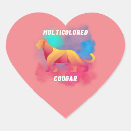 colorful animals Camiseta Hart Sticker