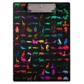 Colorful Animals Pattern Klembord (Voorkant)