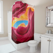 Colorful Antelope Canyonabstract, natuur, achtergr Douchegordijn (In situ)